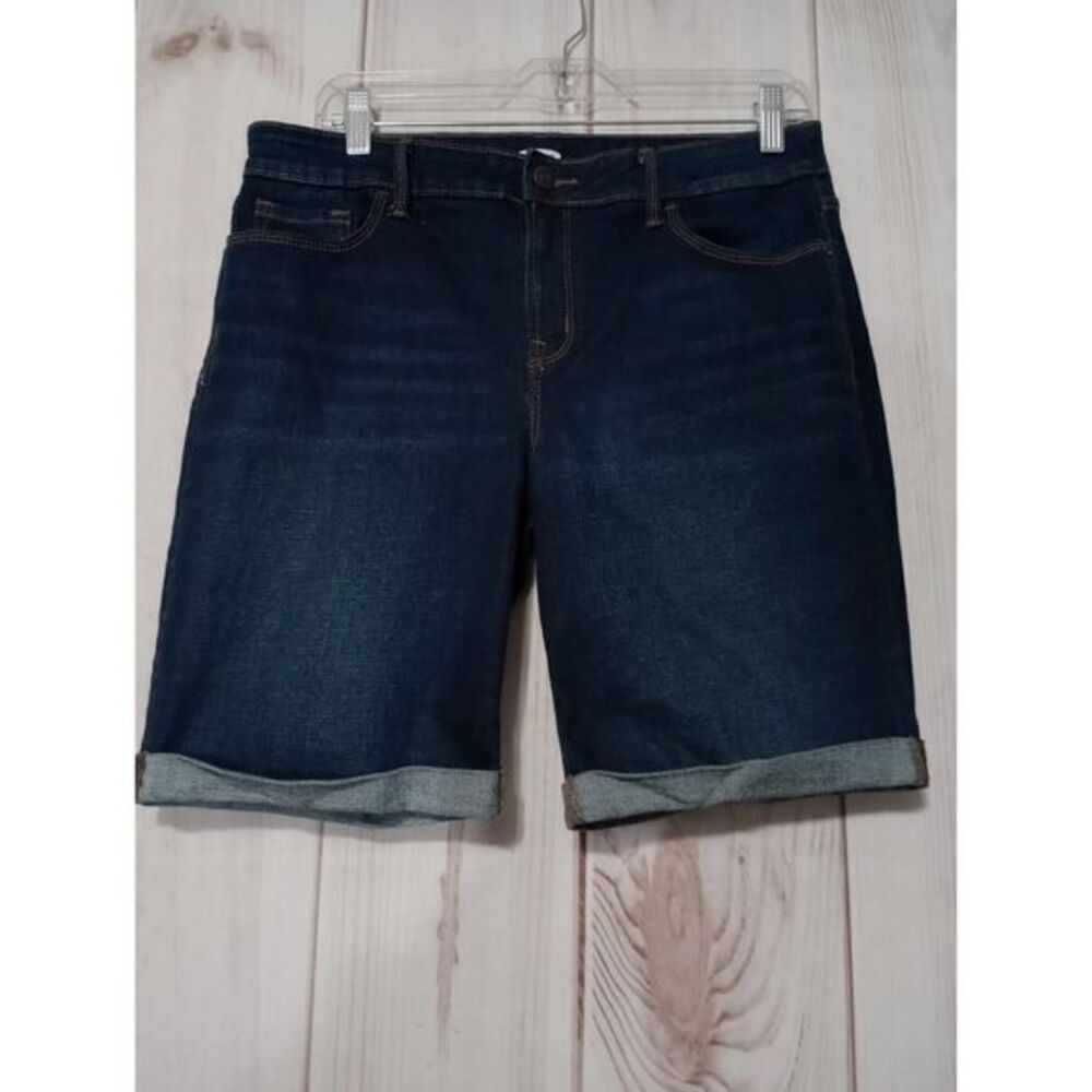 Old Navy Shorts Ladies 10 Dark Wash Bermuda
